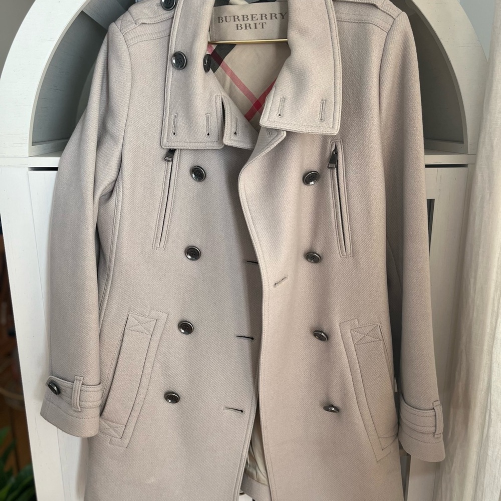 Burberry Trench Coat Wool & Cashmere Blend